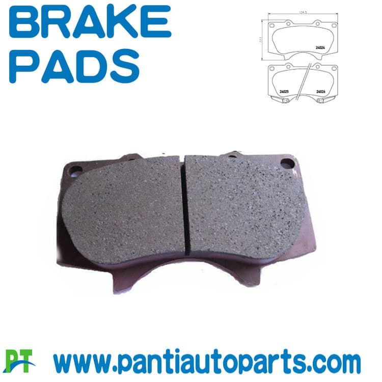 high quality Front Axle brake pads for toyota land cruiser PRADO 04465_0k090